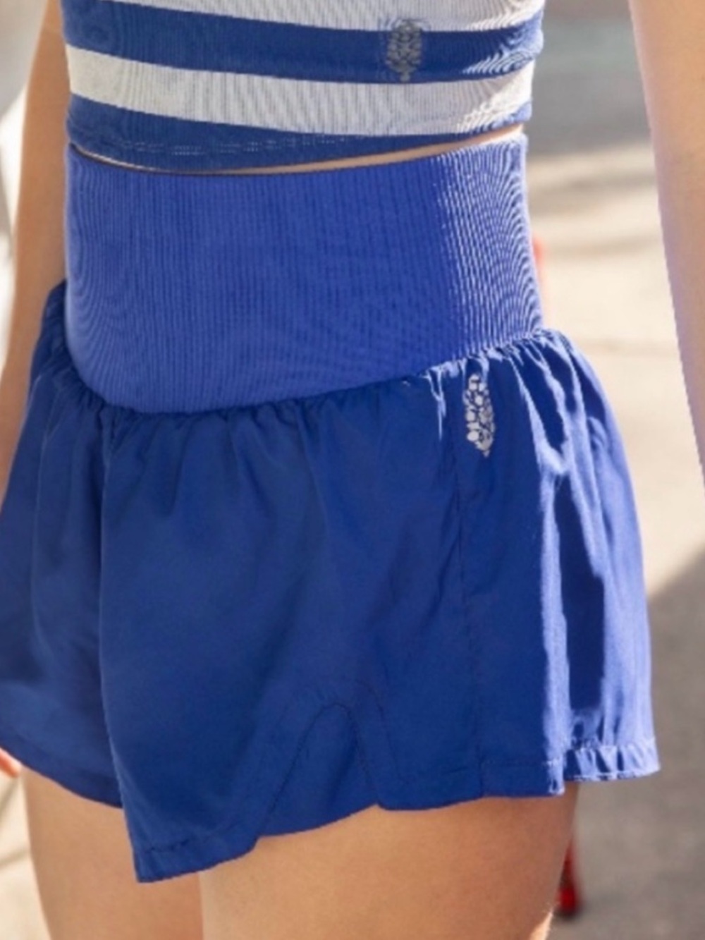 FP MOVEMENT Carpe Diem High Waist Shorts in Cobalt Blue ***NOT SOLD ANYMORE